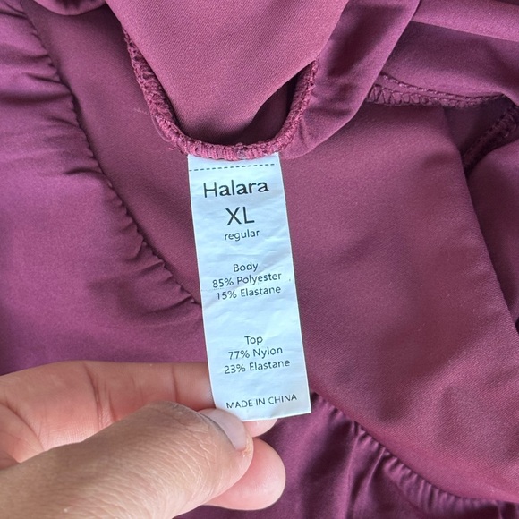 Halara Breezeful High Waisted Crossover Quick Dry Resort Pants Amaranth - Picture 6 of 7